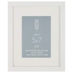 Brand new ⭐ White Narrow Frame With Mat, Aspect By Studio Décor® by Studio Decor ⭐ -The Decor Frame Sales Store 10504971 1 1