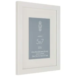 Brand new ⭐ White Narrow Frame With Mat, Aspect By Studio Décor® by Studio Decor ⭐ -The Decor Frame Sales Store 10504971 3
