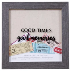 Outlet 😀 Good Times" Shadow Box, 8" x 8", By Studio Décor® by Studio Decor 👏