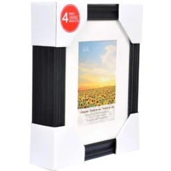 Best deal ❤️ 4 Pack Black 5" x 7" Frame with Mat, Lifestyles™ by Studio Décor® by Studio Decor 💯 -The Decor Frame Sales Store 10536721 2