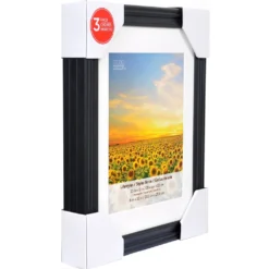 Best Sale ⌛ 3 Black Frames With Mat, 8" x 10", Lifestyles By Studio Décor® by Studio Decor 😀 -The Decor Frame Sales Store 10536723 2 1