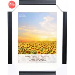 Best deal 😉 2 Black Frames With Mat, 11" x 14", Lifestyles By Studio Décor® by Studio Decor 😍 -The Decor Frame Sales Store 10536725 1