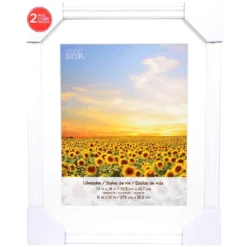 Brand new ❤️ 2 White Frames With Mat, 11" x 14", Lifestyles By Studio Décor® by Studio Decor ⭐ -The Decor Frame Sales Store 10536726