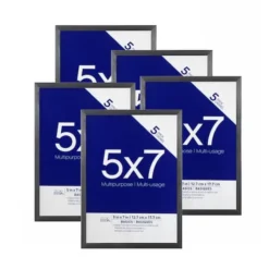 Deals ⭐ Basics Multipurpose Tabletop Frames By Studio Décor®, 5" x 7", 5-Pack by Studio Decor 😉 -The Decor Frame Sales Store 10545443 1