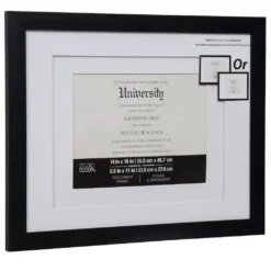 Coupon ❤️ Black Double Mat Document Frame By Studio Décor® by Studio Decor ✔️ -The Decor Frame Sales Store 10545857 3