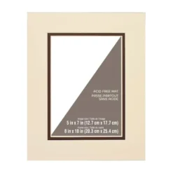 Outlet ❤️ 8" x 10" Double Mat By Studio Décor®, 5" x 7" Opening by Studio Decor ✔️ -The Decor Frame Sales Store 10546464