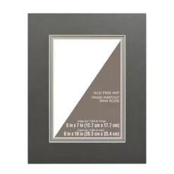 Outlet ❤️ 8" x 10" Double Mat By Studio Décor®, 5" x 7" Opening by Studio Decor ✔️ -The Decor Frame Sales Store 10546465