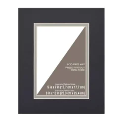 Outlet ❤️ 8" x 10" Double Mat By Studio Décor®, 5" x 7" Opening by Studio Decor ✔️ -The Decor Frame Sales Store 10546563