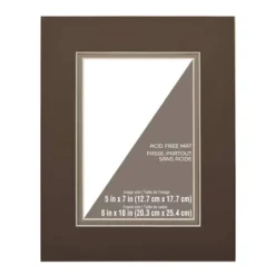 Outlet ❤️ 8" x 10" Double Mat By Studio Décor®, 5" x 7" Opening by Studio Decor ✔️ -The Decor Frame Sales Store 10546564