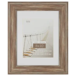Cheapest ⭐ Rustic Brown 8" x 10" Frame with Mat, Home Collection by Studio Décor® by Studio Decor ✨