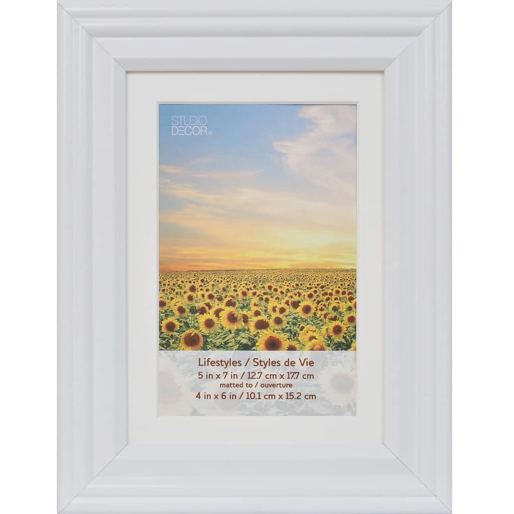 Deals 𧨠8 Packs: 5 ct. (40 total) White 4" x 6" Frame with Mat, Lifestyles by Studio Decor® π 1 Deals 𧨠8 Packs: 5 ct. (40 total) White 4" x 6" Frame with Mat, Lifestyles by Studio Decor® π
