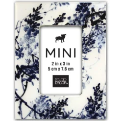 Hot Sale 🎁 24 Pack: Blue & White Chinoiserie 2" x 3" Mini Frame by Studio Décor® by Studio Decor 😀