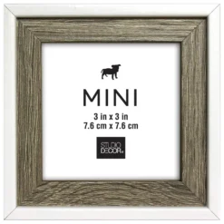 Buy ⌛ 24 Pack: Gray & White 3" x 3" Mini Frame by Studio Décor® by Studio Decor 😉