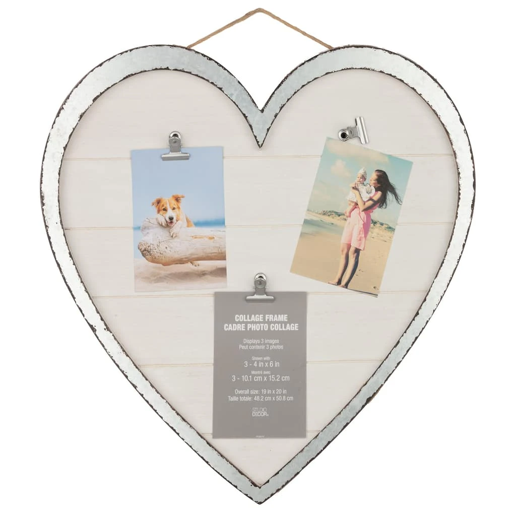 Discount π 6 Pack: 3 Opening Galvanized Heart 19" x 20" Collage Clip Frame by Studio Décor® by Studio Decor π 1 Discount π 6 Pack: 3 Opening Galvanized Heart 19" x 20" Collage Clip Frame by Studio Décor® by Studio Decor π