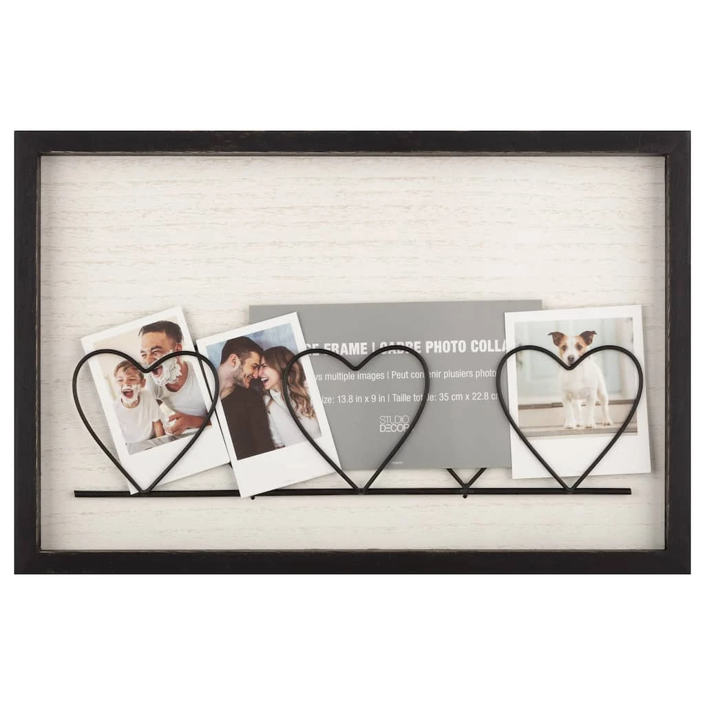 Budget π€© 6 Pack: Black & White Wire Heart Collage Frame by Studio Décor® by Studio Decor π 1 Budget π€© 6 Pack: Black & White Wire Heart Collage Frame by Studio Décor® by Studio Decor π