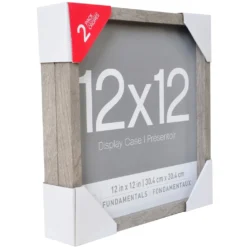 Budget ✨ 2 Pack Gray Fundamentals 12" x 12" Shadowbox by Studio Décor® by Studio Decor 🔔 -The Decor Frame Sales Store 10609860 6