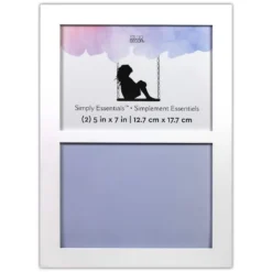 Outlet ✨ 12 Pack: 2 Opening White Flat 5" x 7" Collage Frame, Simply Essentials™ by Studio Décor® by Studio Decor ⭐