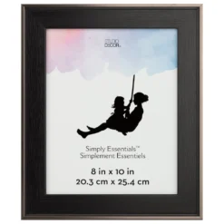 Wholesale ⌛ 12 Pack: Black with Bronze Edges 8" x 10" Frame, Simply Essentials™ by Studio Décor® by Studio Decor 🥰