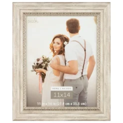 Hot Sale 🎁 Brown Whitewashed & Gold 11" x 14" Frame, Home by Studio Décor® by Studio Decor 😀