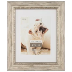 Brand new 💯 Brown Whitewashed & Gold 8" x 10" Frame with Mat, Home by Studio Décor® by Studio Decor ✔️