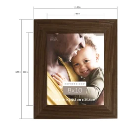 Cheap 👍 Walnut Wide Scoop 8" x 10" Frame, Expressions™ by Studio Décor® by Studio Decor 😍 -The Decor Frame Sales Store 10625193 3