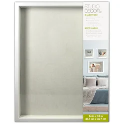 Promo 🌟 9 Pack: White Flat 14" x 18" Shadow Box by Studio Décor® by Studio Decor 😀