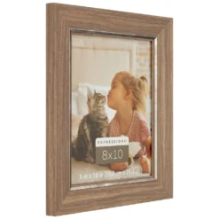 Promo 🤩 12 Pack: Faux Wood with Silver Inner 8" x 10" Frame, Expressions™ by Studio Décor® by Studio Decor ⭐ -The Decor Frame Sales Store 10625239 3 1