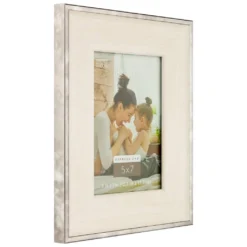 Cheapest ⌛ 12 Pack: White with Silver Edges 5" x 7" Frame, Expressions™ by Studio Décor® by Studio Decor ✔️ -The Decor Frame Sales Store 10625246 3 1