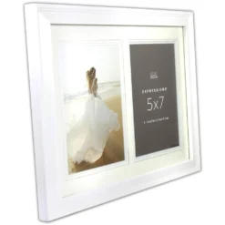 Outlet ✔️ 2 Opening White 5" x 7" Collage Frame, Expressions™ by Studio Décor® by Studio Decor 🤩 -The Decor Frame Sales Store 10625248 3