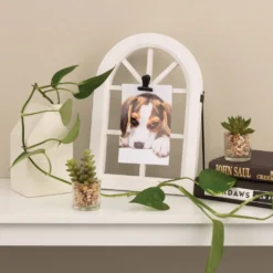 Brand new 👍 White Arch 4" x 6" Clip Frame, Expressions™ by Studio Décor® by Studio Decor ⭐ -The Decor Frame Sales Store 10625250 5