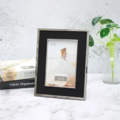 Best Pirce 🥰 Silver with Black Fabric 4" x 6" Frame, Expressions™ by Studio Décor® by Studio Decor 🎁 -The Decor Frame Sales Store 10625312 7
