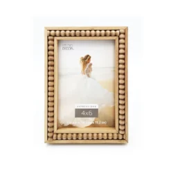 Cheap 🤩 Natural Beaded 4" x 6" Frame, Expressions™ by Studio Décor® by Studio Decor ⌛