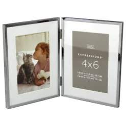 Cheapest ❤️ 2 Opening Silver 4" x 6" Collage Frame with Mat, Expressions™ by Studio Décor® by Studio Decor ⌛ -The Decor Frame Sales Store 10625709 3