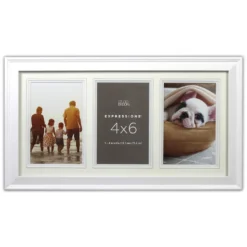 Best deal 🔔 3 Opening White 4" x 6" Collage Frame, Expressions™ by Studio Décor® by Studio Decor ⭐