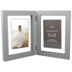 Best deal 🌟 2 Opening Gray Hinge 6" x 8" Float Frame, Expressions™ by Studio Décor® by Studio Decor 🛒 -The Decor Frame Sales Store 10625712 3