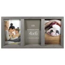 Best deal 😍 3 Opening Gray Angled 4" x 6" Collage Frame, Expressions™ by Studio Décor® by Studio Decor ✔️