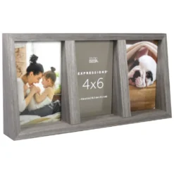 Best deal 😍 3 Opening Gray Angled 4" x 6" Collage Frame, Expressions™ by Studio Décor® by Studio Decor ✔️ -The Decor Frame Sales Store 10625836 3