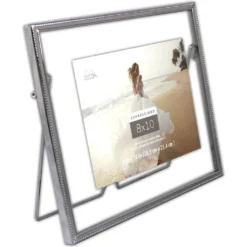 Best Pirce 🥰 Silver Beaded 8" x 10" Float Frame, Expressions™ by Studio Décor® by Studio Decor 🎉 -The Decor Frame Sales Store 10625840 3