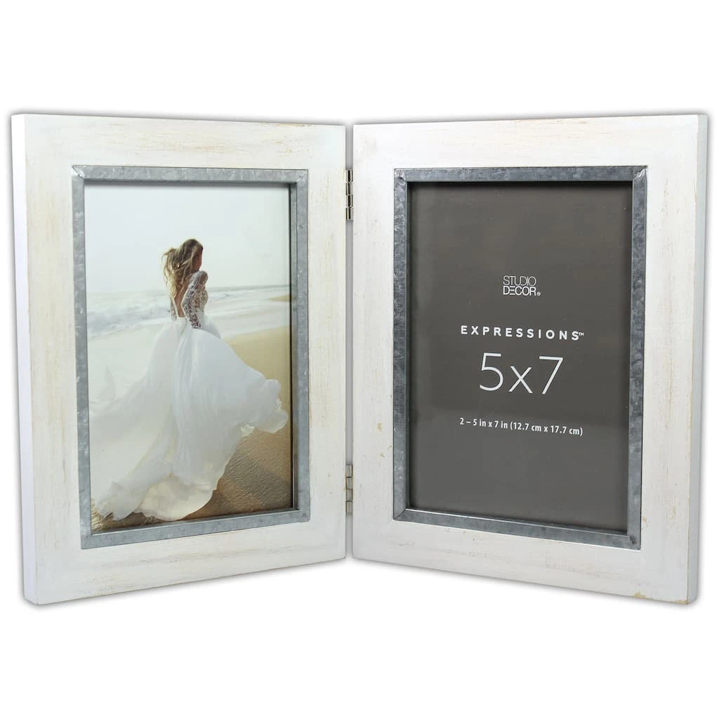 Top 10 ⭐ 2 Opening White Hinged 5" x 7" Collage Frame, Expressions™ by Studio Décor® by Studio Decor ❤️ 3 Top 10 ⭐ 2 Opening White Hinged 5" x 7" Collage Frame, Expressions™ by Studio Décor® by Studio Decor ❤️ - Image 3