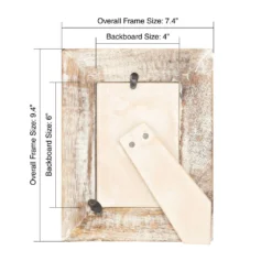 Brand new ❤️ Brown & White Floral 4" x 6" Frame, Expressions™ by Studio Décor® by Studio Decor 🔥 -The Decor Frame Sales Store 10626022 3