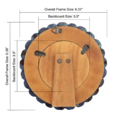 Best deal 🔥 Blue Round 3.5" x 3.5" Frame, Expressions™ by Studio Décor® by Studio Decor 😉 -The Decor Frame Sales Store 10626094 3