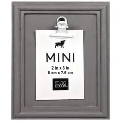 Best Sale ❤️ Gray Mini Clip Frame by Studio Décor® by Studio Decor 🌟