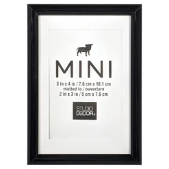 Top 10 π₯° 24 Pack: Black 2" x 3" Mini Frame with Mat by Studio Décor® by Studio Decor π€©