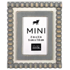 Cheapest ❤️ 24 Pack: Gray & White Beaded 2" x 3" Mini Frame by Studio Décor® by Studio Decor 👏