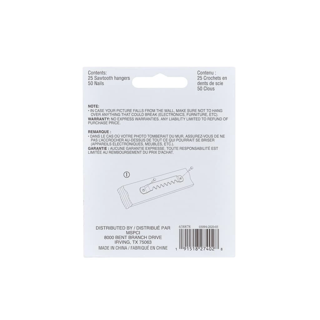 Best Sale ❤️ Large Sawtooth Hanger Value Pack by Studio Décor® | Michaels by Studio Decor ⌛ 3 Best Sale ❤️ Large Sawtooth Hanger Value Pack by Studio Décor® | Michaels by Studio Decor ⌛ - Image 3