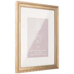 Best Sale ⌛ Gold Narrow 5" x 7" with Mat Frame, Aspect by Studio Décor® by Studio Decor 🧨 -The Decor Frame Sales Store 10639139 3