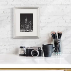 Best Sale 🎁 12 Pack: Silver Narrow 5" x 7" with Mat Frame, Aspect by Studio Décor® by Studio Decor ❤️ -The Decor Frame Sales Store 10639141 5 1