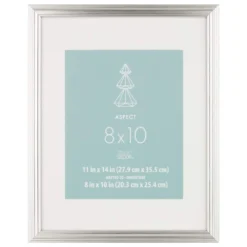 Cheap 😀 8 Pack: Silver Narrow 8" x 10" with Mat Frame, Aspect by Studio Décor® by Studio Decor ⭐