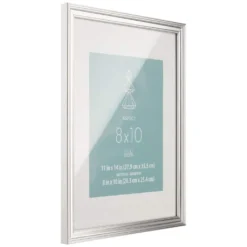 Cheap 😀 8 Pack: Silver Narrow 8" x 10" with Mat Frame, Aspect by Studio Décor® by Studio Decor ⭐ -The Decor Frame Sales Store 10639145 3 1