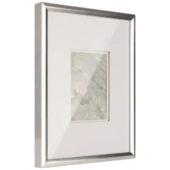Best Pirce ❤️ Metallic Silver Frame with Mat, Gallery by Studio Décor® by Studio Decor 🧨 -The Decor Frame Sales Store 10639181 3
